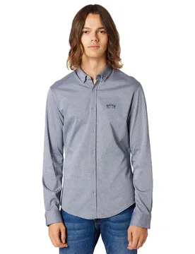 Camicia A Maniche Lunghe 505229 Blue L