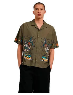 Chemise à Manches Courtes Salba Resurrection Uniform Green M ,Femme - Santa Cruz - FashionsVida