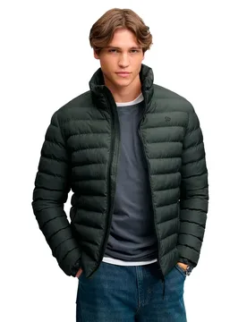 Veste Fuji Estate Padded Olive / Navy Check 2XL - Superdry - FashionsVida