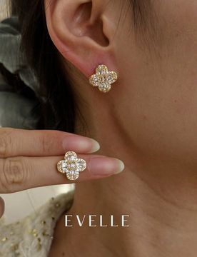 Pendientes de cobre chapados en oro de 18K, elegantes y lindos, aptos para uso diario y reuniones