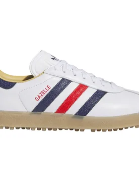 Golf Originals Golfschuhe Unisex Gazelle, weiß/dunkelblau/rot 44 - Adidas - FashionsVida