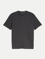 T-Shirt mit Ripp-Struktur Schwarz 3XL