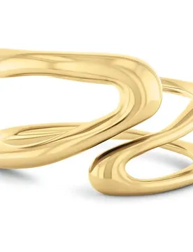 Bague Statement Links Gold 54