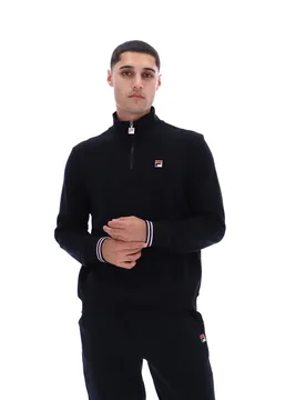 Black Ramy F-Box 1/4 Zip - XS - FILA - FashionsVida
