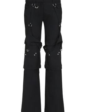 Stretch Polyester Blend Cargo Pant