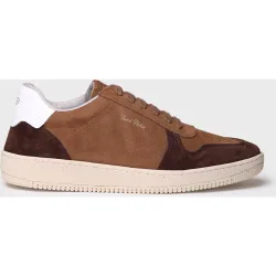 Zapatillas de hombre de serraje con cordones