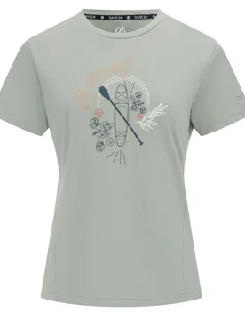 Womens/ladies Tranquility Iii Boat T-Shirt (Glacier Green) Cotton - Size 12 Uk - Dare 2b - FashionsVida