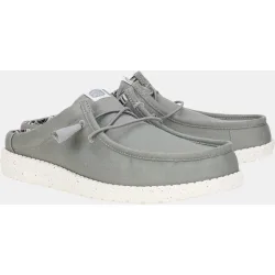 Zuecos de hombre de lona y cordones elásticos