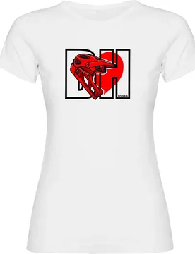 Maglietta A Maniche Corte I Love Downhill White - Kruskis - FashionsVida