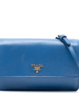 Saffiano Wallet on Strap - Prada - FashionsVida