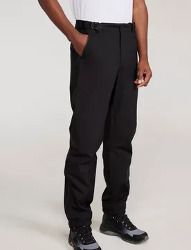 Pinnacle Mens Extreme Waterproof Trousers - Black - Black - Size: W38 - Mountain Warehouse - FashionsVida
