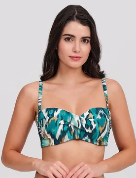 Top bikini mujer detalle cruzado tirantes finos - Carey - FashionsVida