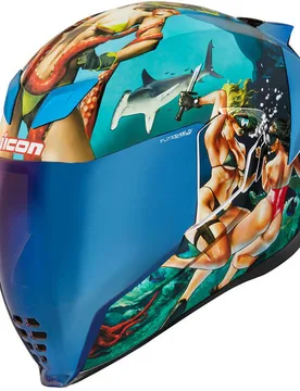Casco Moto Integrale AIRFLITE PLSURDME4 Blu taglia XL - Icon - FashionsVida