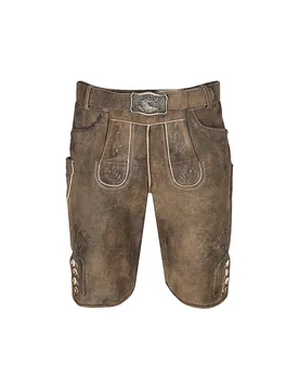 Pantaloni in pelle ARNO marrone 50 - Gweih & Silk - FashionsVida