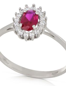 Anello Donna Oro Bianco GL101819