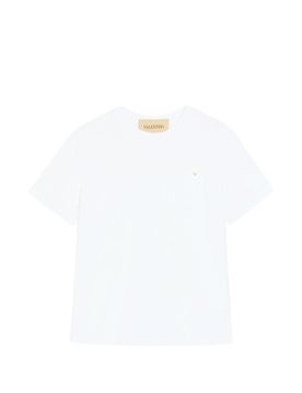 Men's Cotton T-Shirt with Gold Appliqué - Size M