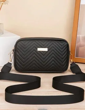 Bolso bandolera minimalista y casual acolchado para mujer, monedero de moda con costura de diamante, puede contener teléfono, monedas, artículos ese - Shein - FashionsVida