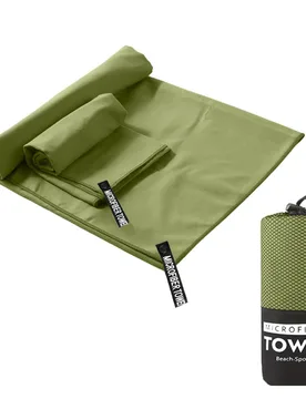 Pieza/2 piezas Toalla deportiva de microfibra de secado rápido, toalla de camping al aire libre, toalla de gimnasio absorbente y transpirable de colo - Shein - FashionsVida