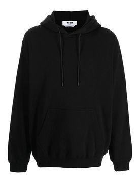 Felpa con cappuccio stampa logo Msgm