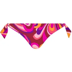Braga de bikini muy escotada con laterales anudados de la línea vita