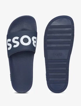 Boss Logo Sliders Navy Mix male - BOSS - FashionsVida