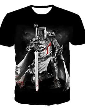 Crusade 3D Print T Shirt Knights Templar Fashion Casual T-shirts Men Women Hip Hop Harajuku Streetwear T Shirt Tee Tops - Aliexpress - FashionsVida