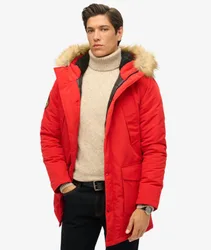 Superdry Herren Rot Parkajacke, Größe: M - Größe: M