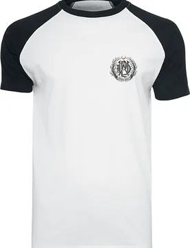 T-Shirt - Metal Crest - S bis XXL - für Männer - Größe L - weiß/schwarz - Lizenziertes Merchandise! - Männer - male - Parkway Drive - FashionsVida