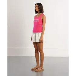 Top de mujer sin manga con estampado
