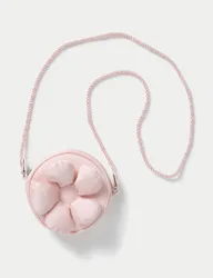 Occasion Pink Satin Flower Bag Pink Female