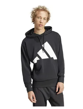 Sweat à Capuche Essentials Big Logo French Terry Black / White S