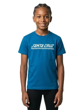 T-shirt à Manches Courtes Union Strip Cobalt 8-10 Années Garçon,Fille - Santa Cruz - FashionsVida