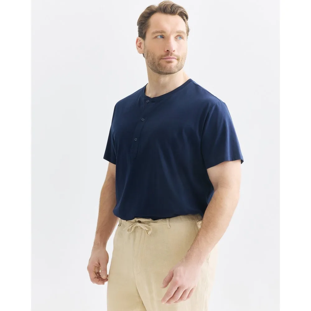 Camiseta de hombre estilo panadera en manga corta - Emidio Tucci - FashionsVida
