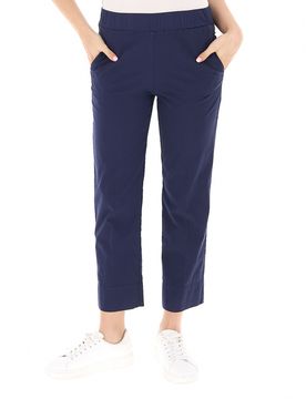 Pantalone vita elasticizzata BLU SCURO XL