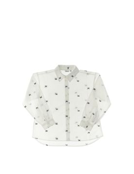 Camicia maniche lunghe BIANCO 122/128