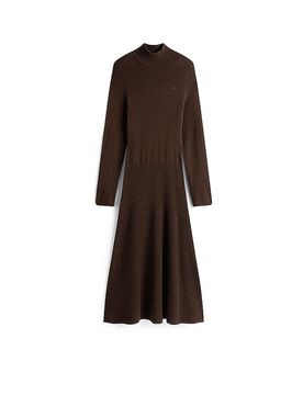 Midikleid braun M damen