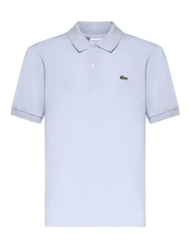 Polo In Misto Cotone Con Logo