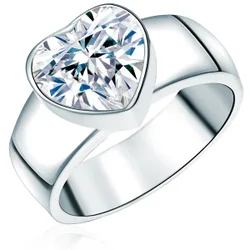 Womens Female Sterling Silver Ring - Size M
