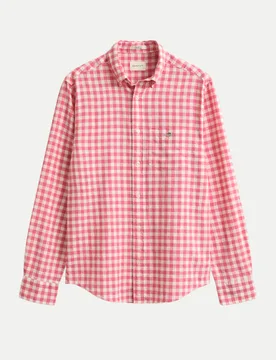 Gant Leinenhemd Regular-Fit Rosa M - Gant - FashionsVida