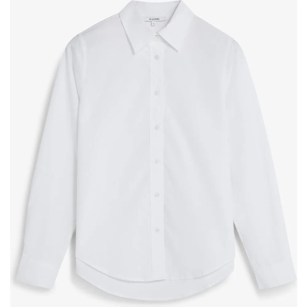 Camisa de mujer básica de algodón regular fit - Scalpers - FashionsVida