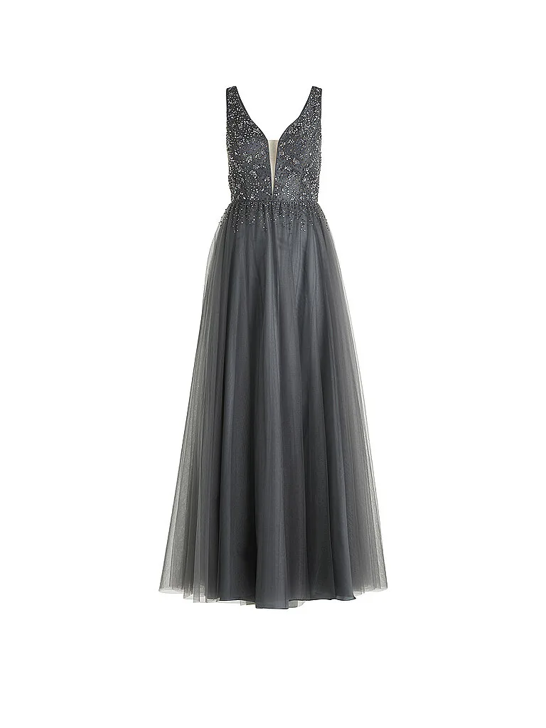 Vestido de noche gris 38 - Vera Mont - FashionsVida