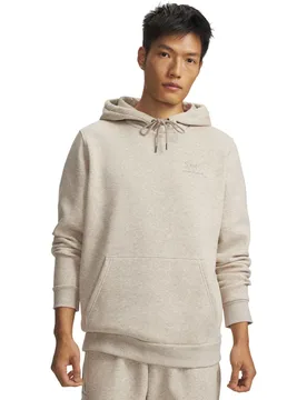 Icon Fleece Hoodie Taupe male - Under armour - FashionsVida