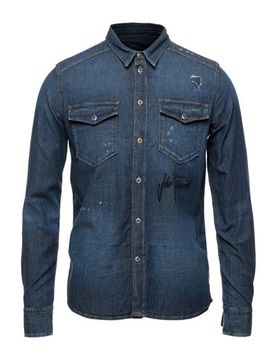 Camisa vaquera Hombre Azul marino 48 Hombre