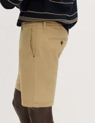Slim Fit Stretch Chino Shorts Sandstone male