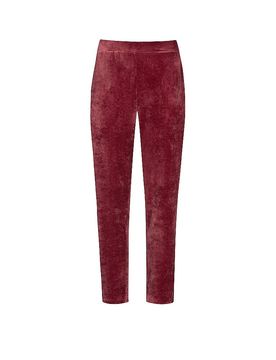 Loungewear Hose VELVET DREAM beau bordeaux dunkelrot S damen