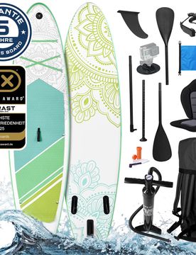 Aufblasbares SUP Board Set mit Sitz FLOWER 300 lime
