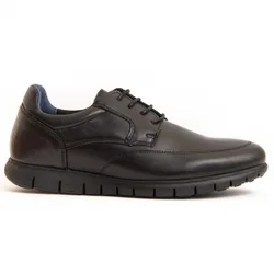 Mens Oxford Shoe Komodo In Black Material_real_leather - Size Eu 42