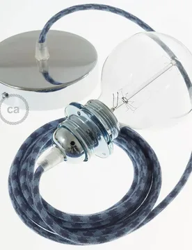Cables Lampe Suspendue Pendel Pour Abat-jour Rp25 50 Cm Stone Grey / Ocean / Chrome Plated One Size - Creative - FashionsVida