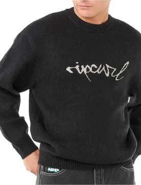 Medina script jersey hombre Negro (S) - Rip curl - FashionsVida