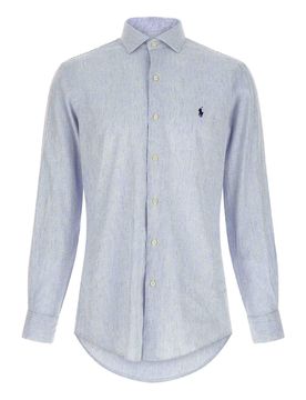 Camicia in cotone e lino